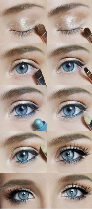 Круглые глаза: макияж