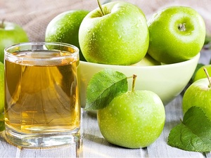 Сок из зелёных яблок