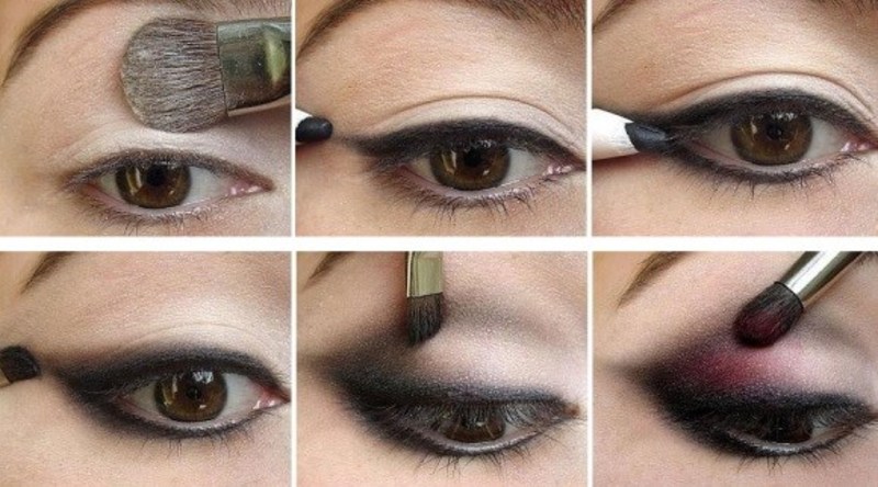 Как сделать дневной макияж для карих глаз