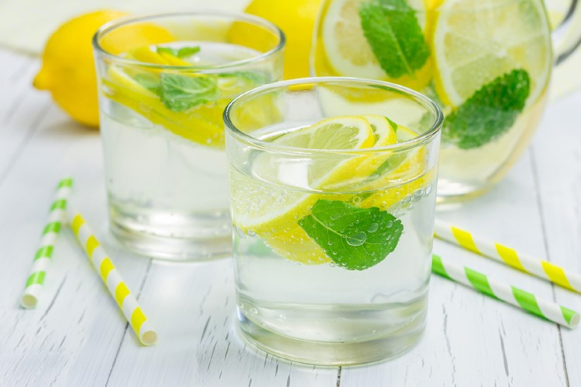 Сделать напиток из лимонов. Лимонная вода. Вода с лимоном. Стакан воды с лимоном. Лимонад с мятой.